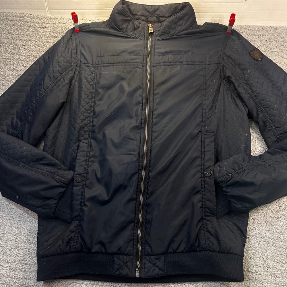 PME Legend Flight Jacket MA-1 American Classic Large Navy Blue Aviator Bomber